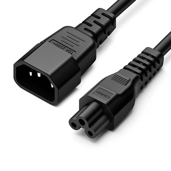 C14 to C5 Power Cable IEC 320 Adapter 3M